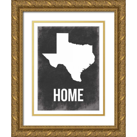 Texas Home Gold Ornate Wood Framed Art Print with Double Matting by Grey, Jace