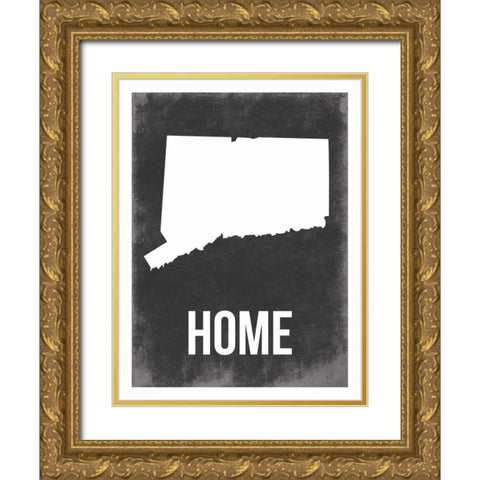 CT home Gold Ornate Wood Framed Art Print with Double Matting by Grey, Jace