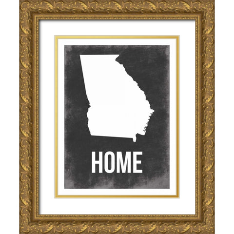 Georgia Home Gold Ornate Wood Framed Art Print with Double Matting by Grey, Jace