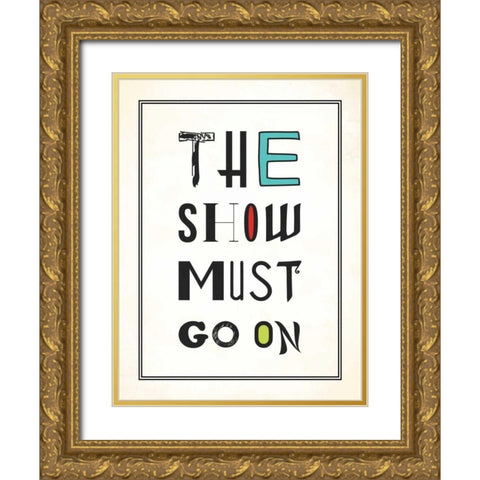 The show Gold Ornate Wood Framed Art Print with Double Matting by Grey, Jace