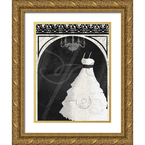 Dress N Window Gold Ornate Wood Framed Art Print with Double Matting by Grey, Jace