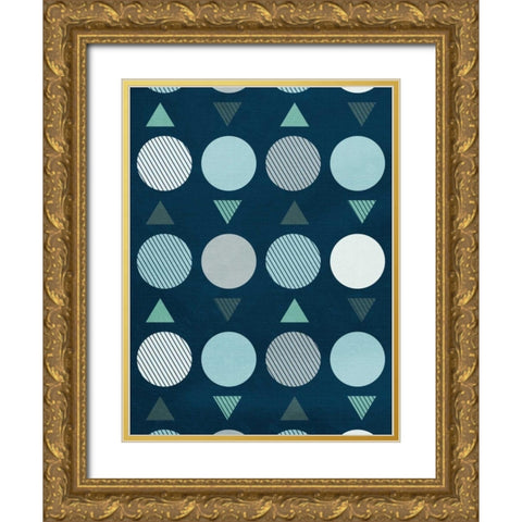 Nuetral movement Gold Ornate Wood Framed Art Print with Double Matting by Grey, Jace