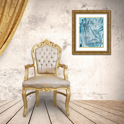 Done In Love Gold Ornate Wood Framed Art Print with Double Matting by Grey, Jace