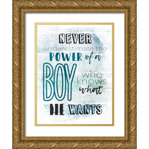 He Wants Gold Ornate Wood Framed Art Print with Double Matting by Grey, Jace