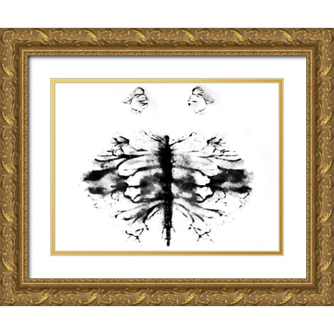 Site Gold Ornate Wood Framed Art Print with Double Matting by Grey, Jace