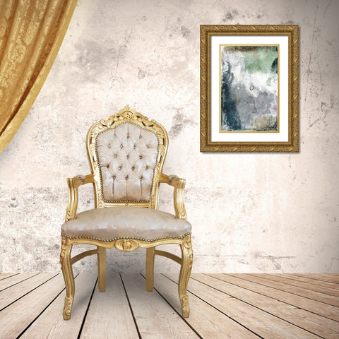 Neutral Paint Gold Ornate Wood Framed Art Print with Double Matting by Grey, Jace