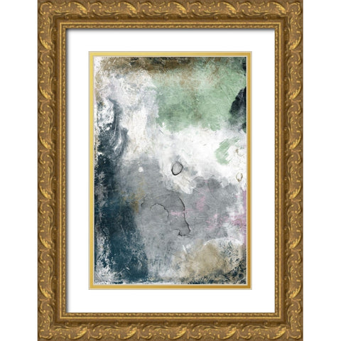 Neutral Paint Gold Ornate Wood Framed Art Print with Double Matting by Grey, Jace