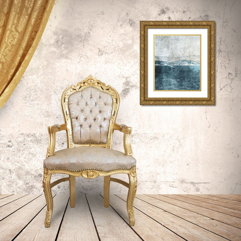 Sea Life Gold Ornate Wood Framed Art Print with Double Matting by Grey, Jace