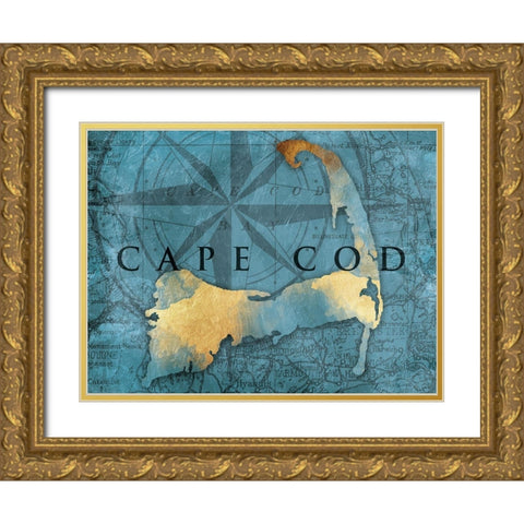 Cape Cod Gold Gold Ornate Wood Framed Art Print with Double Matting by Grey, Jace