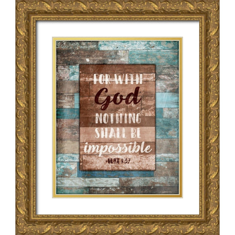 Nothing Gold Ornate Wood Framed Art Print with Double Matting by Grey, Jace