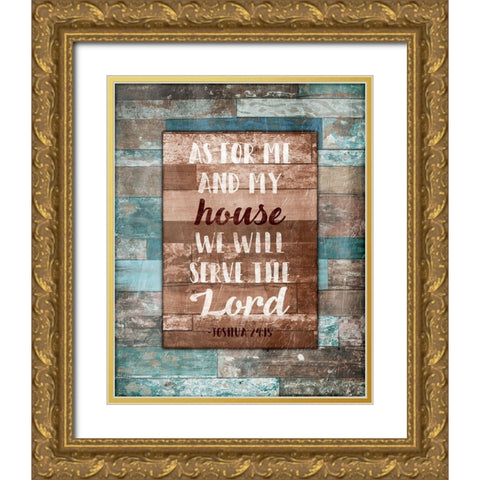 Serve Gold Ornate Wood Framed Art Print with Double Matting by Grey, Jace