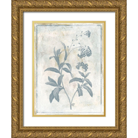 Sky Floral Two Gold Ornate Wood Framed Art Print with Double Matting by Grey, Jace