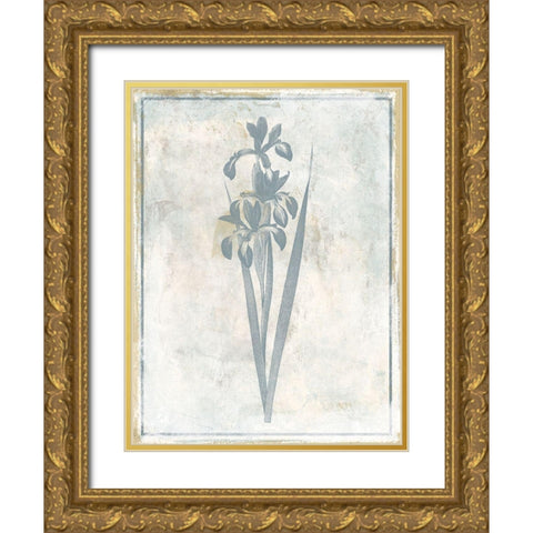 Sky Floral Four Gold Ornate Wood Framed Art Print with Double Matting by Grey, Jace