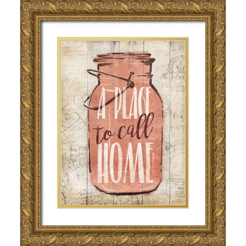 A Jar To Call Home Gold Ornate Wood Framed Art Print with Double Matting by Grey, Jace