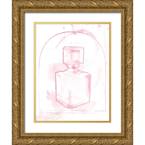 Pink Perfume Two Gold Ornate Wood Framed Art Print with Double Matting by Grey, Jace