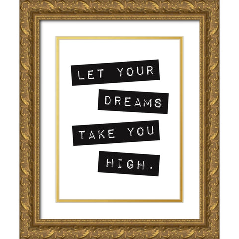 High Gold Ornate Wood Framed Art Print with Double Matting by Grey, Jace