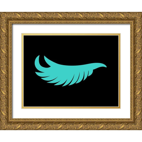 Eye Lash Dark Gold Ornate Wood Framed Art Print with Double Matting by Grey, Jace
