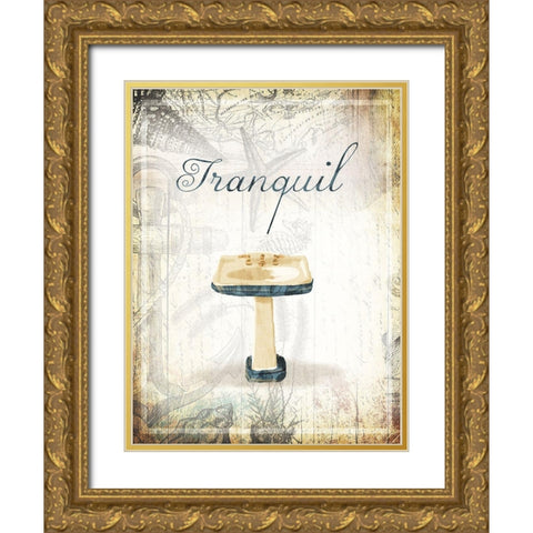 Tranquil Sea Sink Gold Ornate Wood Framed Art Print with Double Matting by Grey, Jace