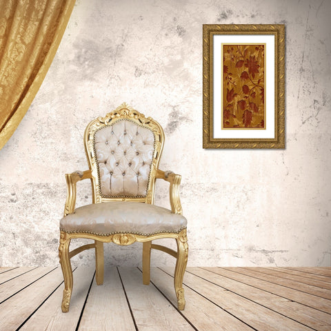 Wall Flowers Mate Gold Ornate Wood Framed Art Print with Double Matting by Grey, Jace