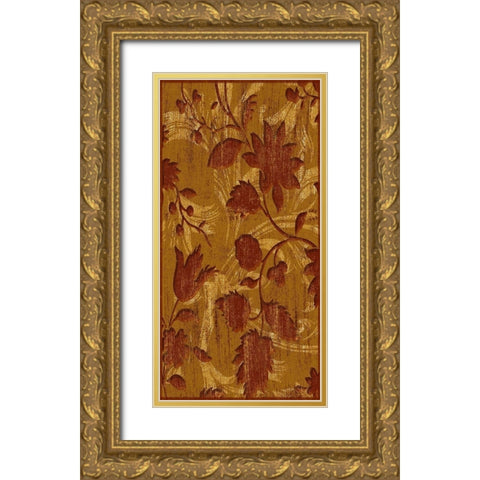 Wall Flowers Mate Gold Ornate Wood Framed Art Print with Double Matting by Grey, Jace