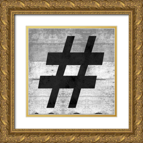 SHIFT KEY# Gold Ornate Wood Framed Art Print with Double Matting by Grey, Jace