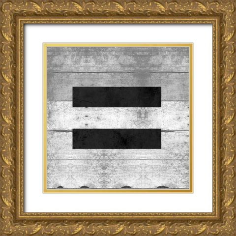 SHIFT KEY = Gold Ornate Wood Framed Art Print with Double Matting by Grey, Jace