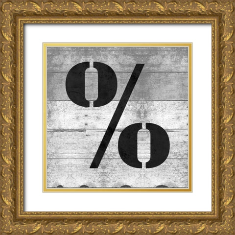 SHIFT KEY% Gold Ornate Wood Framed Art Print with Double Matting by Grey, Jace