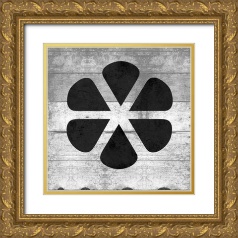 SHIFT KEY Gold Ornate Wood Framed Art Print with Double Matting by Grey, Jace