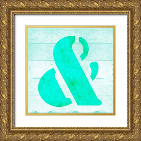 SHIFT KEY Gold Ornate Wood Framed Art Print with Double Matting by Grey, Jace