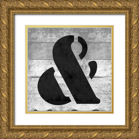SHIFT KEYand Gold Ornate Wood Framed Art Print with Double Matting by Grey, Jace