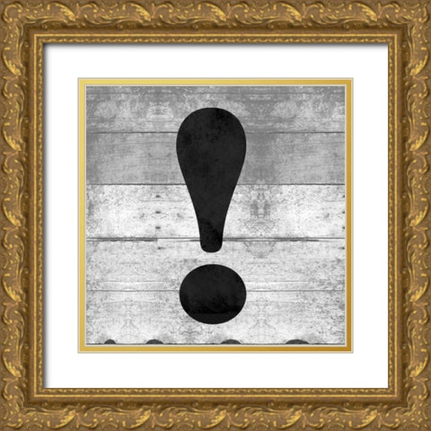 SHIFT KEY! Gold Ornate Wood Framed Art Print with Double Matting by Grey, Jace