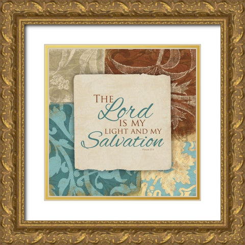 Lord Salvation Gold Ornate Wood Framed Art Print with Double Matting by Grey, Jace