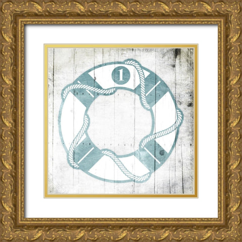 Number One Lifesaver Toned Down Gold Ornate Wood Framed Art Print with Double Matting by Grey, Jace