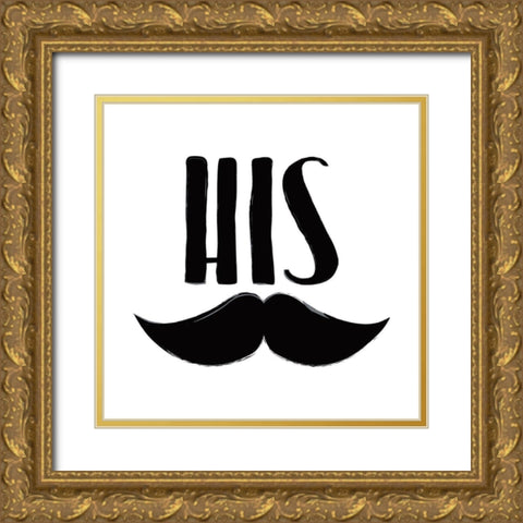His Stash Gold Ornate Wood Framed Art Print with Double Matting by Grey, Jace