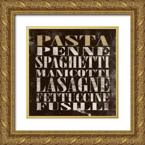 Pasta Gold Ornate Wood Framed Art Print with Double Matting by Grey, Jace
