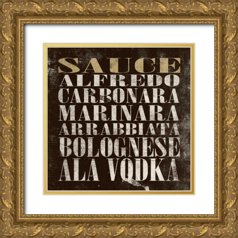 Sauce Gold Ornate Wood Framed Art Print with Double Matting by Grey, Jace