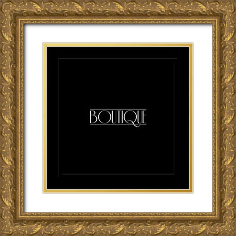 Boutique Gold Ornate Wood Framed Art Print with Double Matting by Grey, Jace