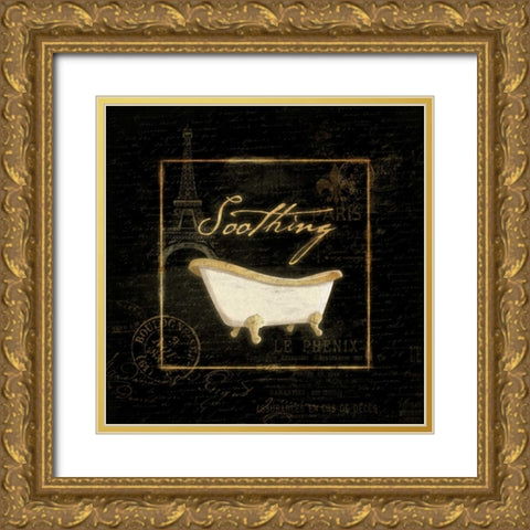 Gold Bath Gold Ornate Wood Framed Art Print with Double Matting by Grey, Jace