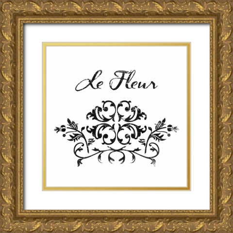 Le Fluer 1 Gold Ornate Wood Framed Art Print with Double Matting by Grey, Jace