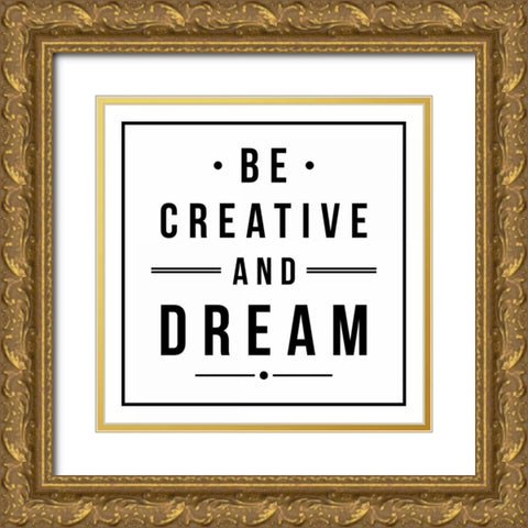 And Dream Gold Ornate Wood Framed Art Print with Double Matting by Grey, Jace