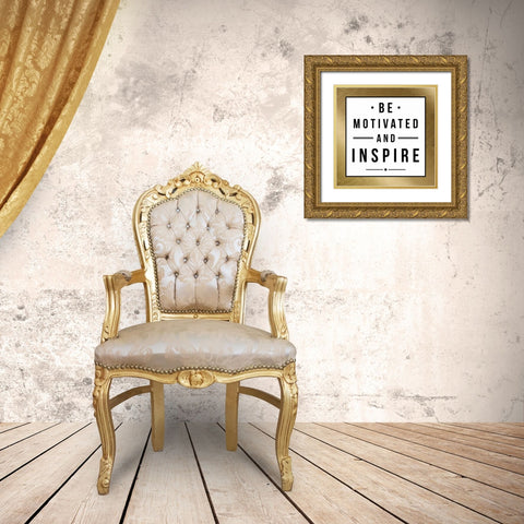 Motivated Gold Ornate Wood Framed Art Print with Double Matting by Grey, Jace