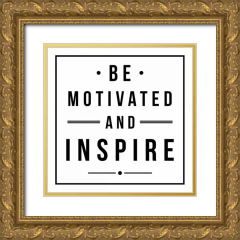 And Inspire Gold Ornate Wood Framed Art Print with Double Matting by Grey, Jace