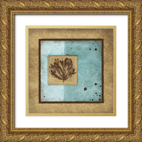 Calm bordered Gold Ornate Wood Framed Art Print with Double Matting by Grey, Jace