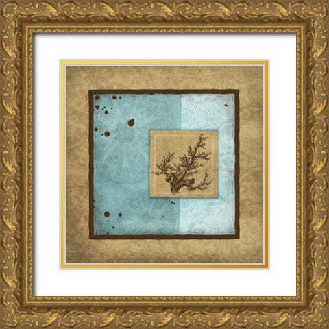 Relax Bordered Gold Ornate Wood Framed Art Print with Double Matting by Grey, Jace