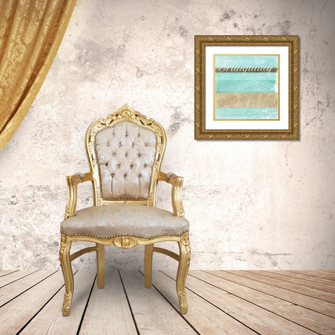 Tranquility Gold Ornate Wood Framed Art Print with Double Matting by Grey, Jace
