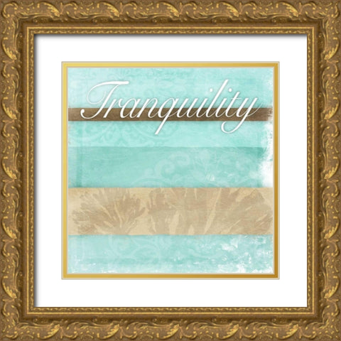 Tranquility Gold Ornate Wood Framed Art Print with Double Matting by Grey, Jace