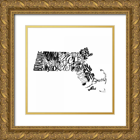 Mass Gold Ornate Wood Framed Art Print with Double Matting by Grey, Jace