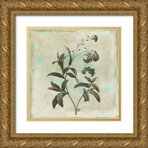 Earthy floral 2 Gold Ornate Wood Framed Art Print with Double Matting by Grey, Jace