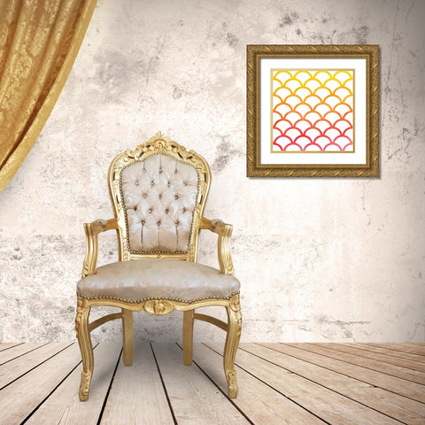 Bright Hills Gold Ornate Wood Framed Art Print with Double Matting by Grey, Jace