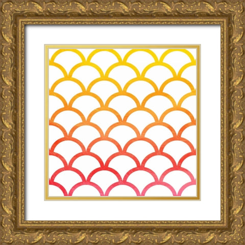 Bright Hills Gold Ornate Wood Framed Art Print with Double Matting by Grey, Jace